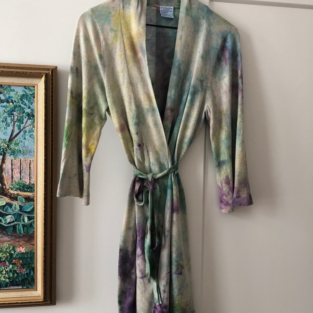 Ice Dye Bath and Body Works Cashmere Blend Robe
